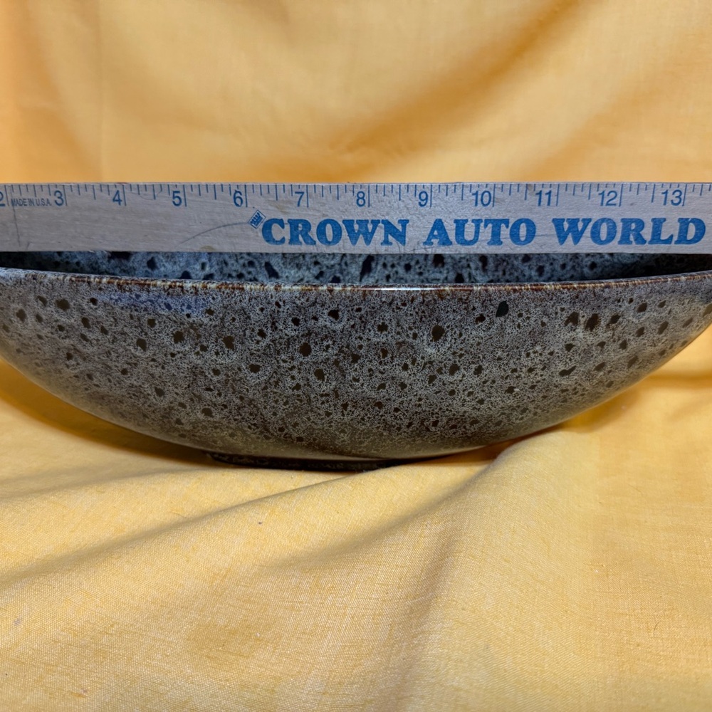 Expressions Elegant Ceramic Bowl with Blue and Purple Hues